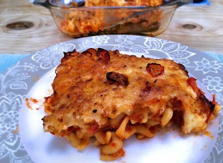 Provolone Pasta Bake Recipe Cuisine Fiend